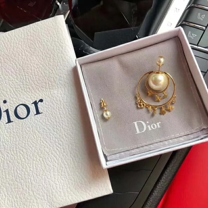 Dior Dior Tribales Asymmetric Earrings for Women in Gold