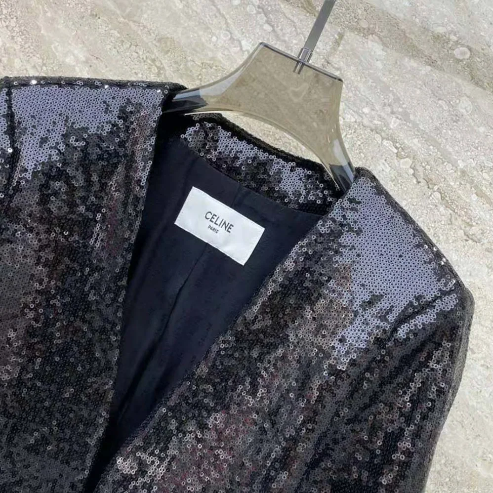 Celine Embroidered Bolero in Wool Gabardine for Women