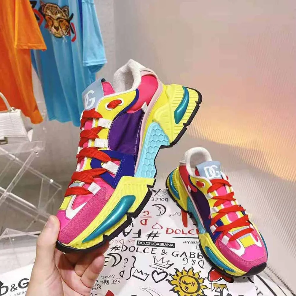 Dolce Gabbana D&G Mixed for Women in Material Airmaster Sneakers Dolce Gabbana D&G Mixed for Women in Material Airmaster Sneakers