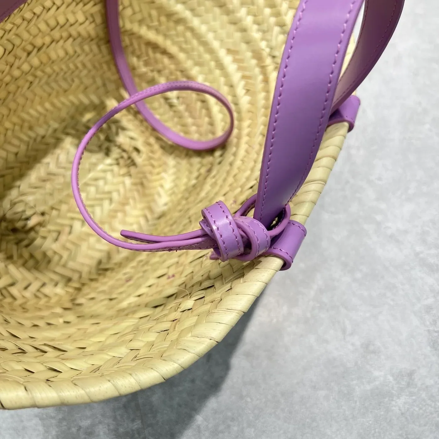 Celine Teen Triomphe Celine Classic Panier In Palm Leaves And Lizard Violet / Celine Teen Triomphe Celine Classic Panier In Palm Leaves And Lizard Violet /