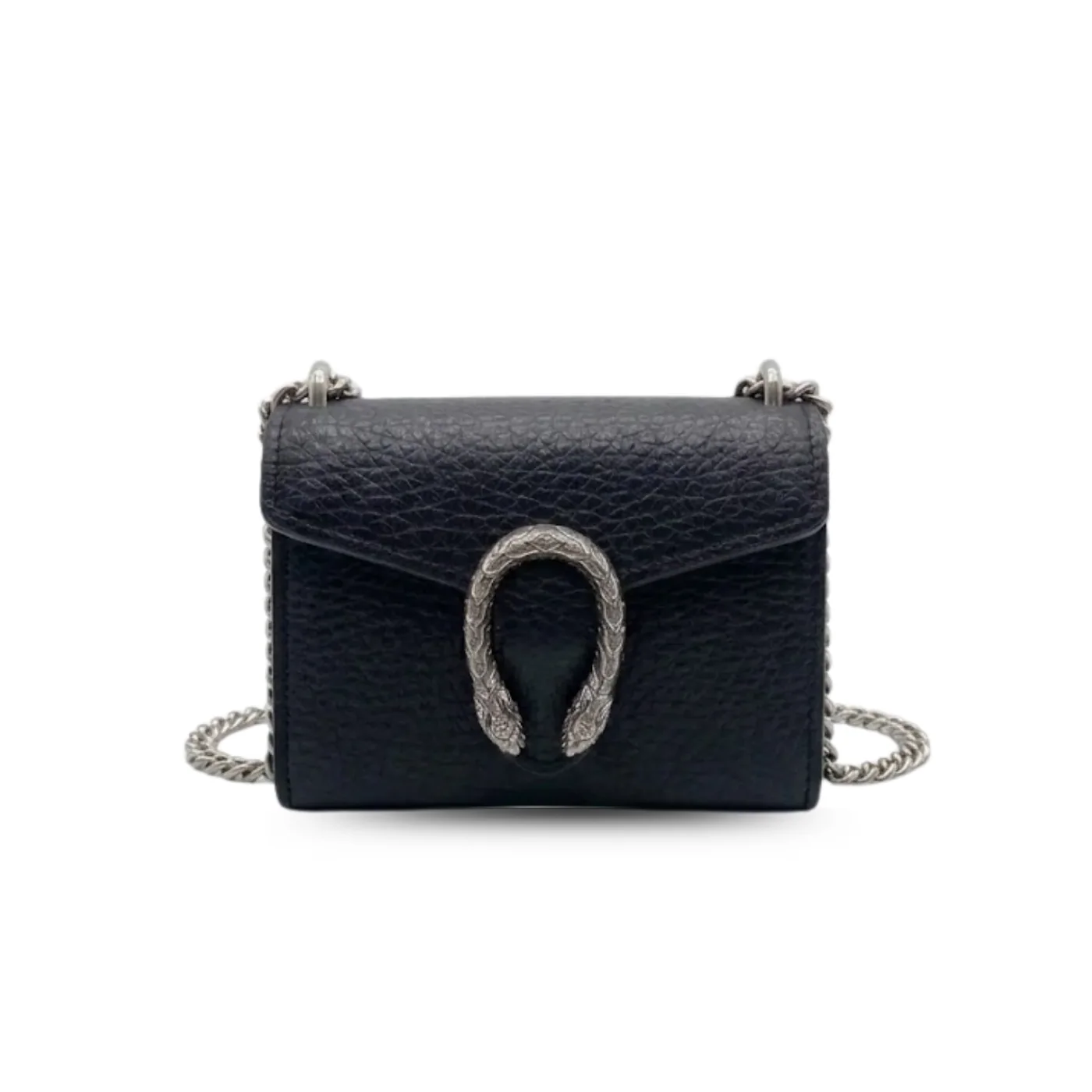 Gucci Dionysus Chain Super Mini Wallet in Black Palladium Hardware Gucci Dionysus Chain Super Mini Wallet in Black Palladium Hardware