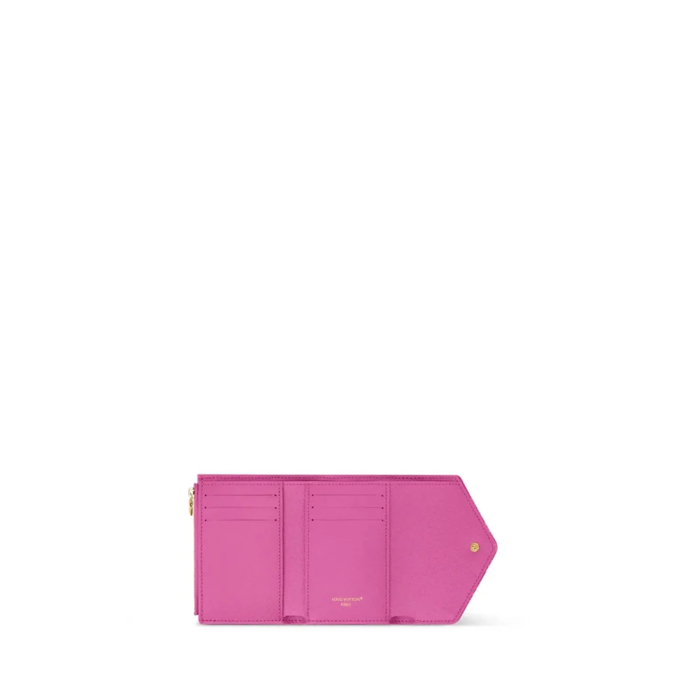 Louis Vuitton Victorine Wallet in Fuchsia Denim Gold Hardware