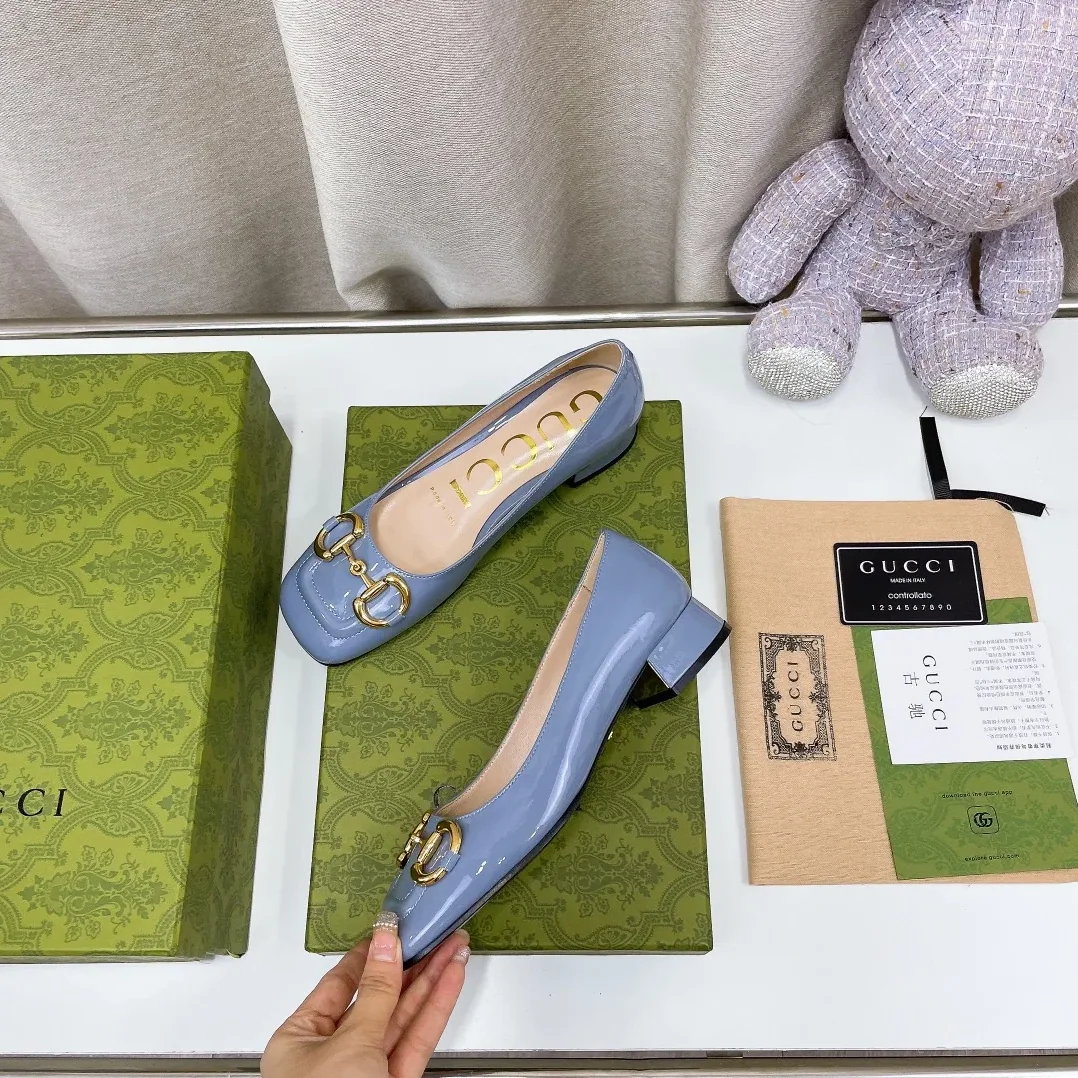 Gucci Ballet Flat With Horsebit Jade Green for Women Gucci Ballet Flat With Horsebit Jade Green for Women