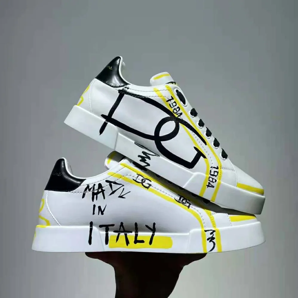 Dolce Gabbana D&G Limited Edition Portofino Sneakers for Men in Yellow