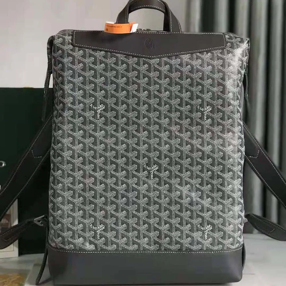 Goyard Sac A Dos Cisalpin in Goyardine Canvas & Chevroches Calfskin for Women in Silver Goyard Sac A Dos Cisalpin in Goyardine Canvas & Chevroches Calfskin for Women in Silver