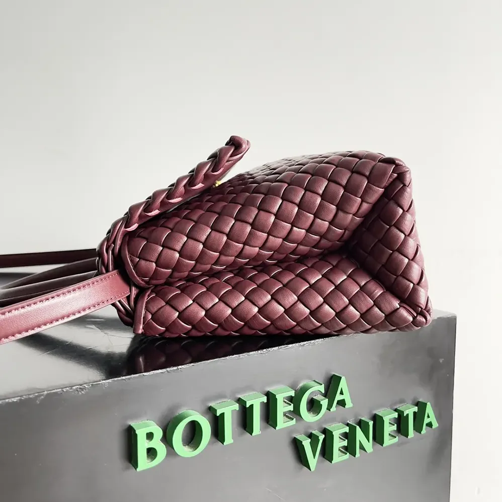 Bottega Veneta Patti Shoulder Bag in Padded Intreccio Leather for Women