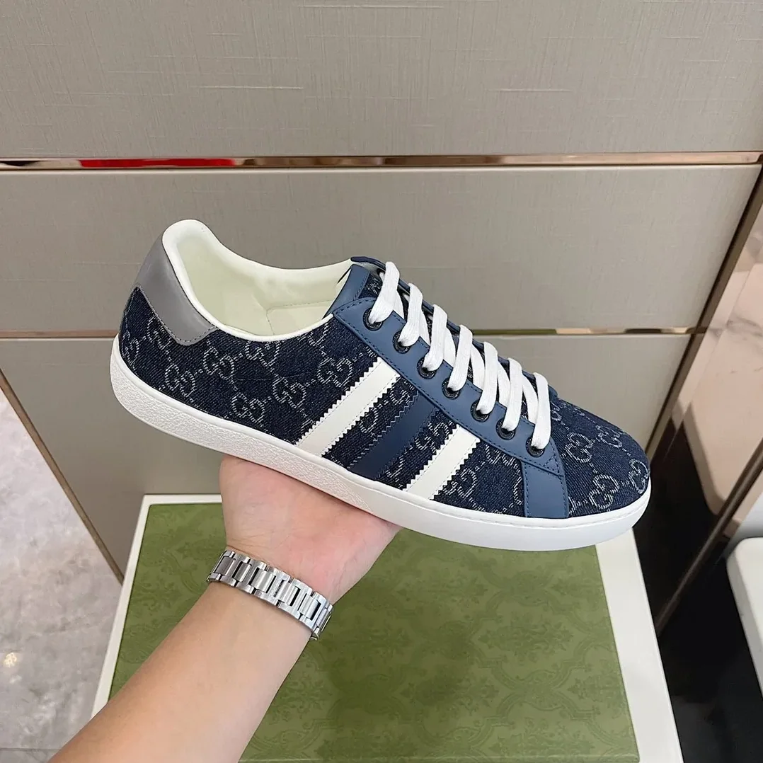 Gucci x Adidas GG Sneakers Blue for Men