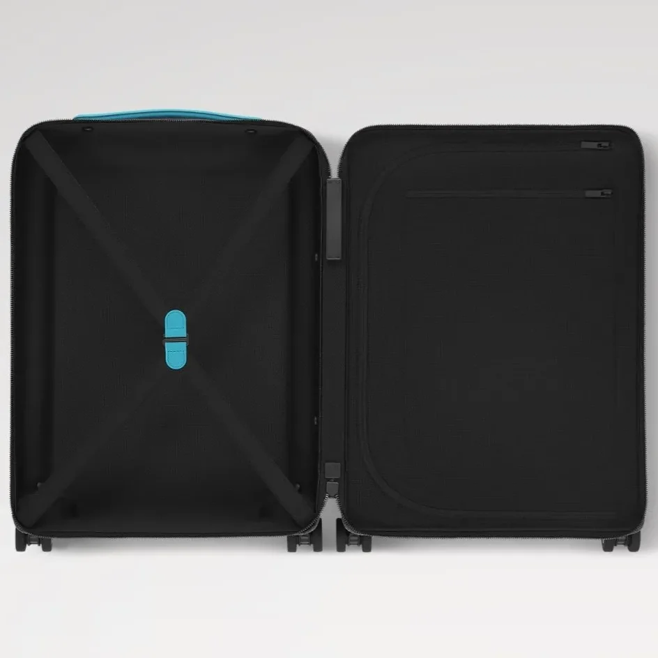 Louis Vuitton Horizon 55 Suitcase in Grey/ Turquoise Black Hardware Louis Vuitton Horizon 55 Suitcase in Grey/ Turquoise Black Hardware
