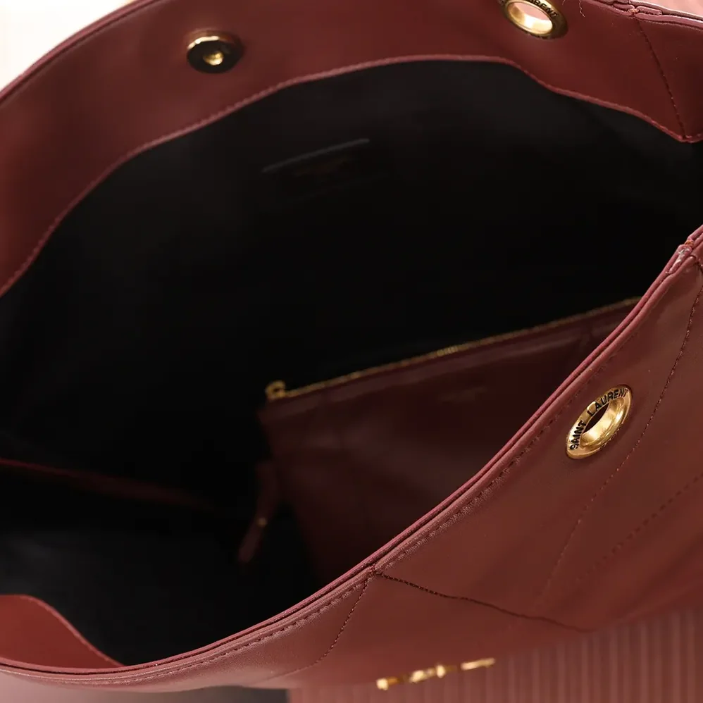 Saint Laurent YSL Jamie Shopping In Lambskin for Women in Red Saint Laurent YSL Jamie Shopping In Lambskin for Women in Red