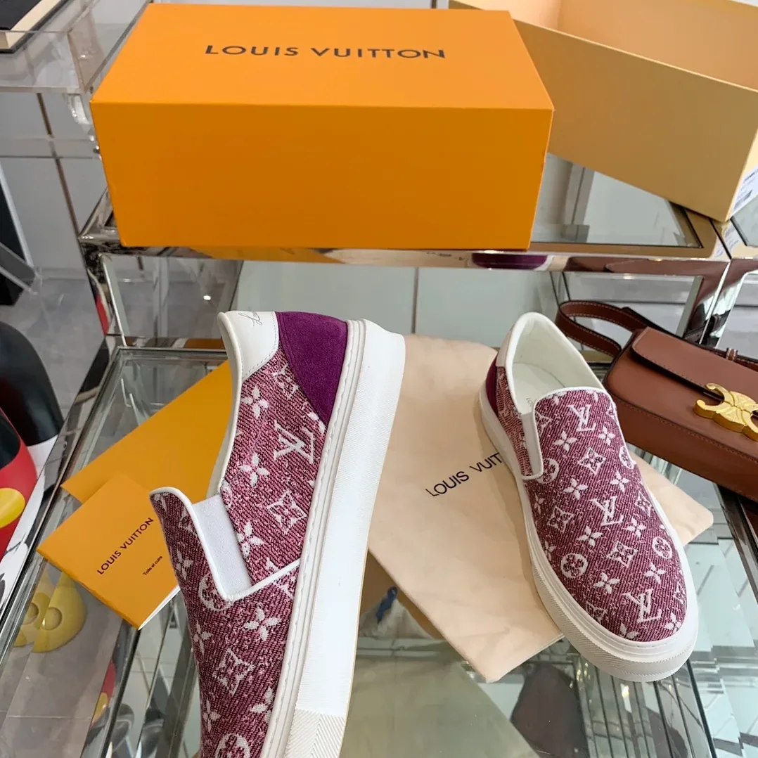 Louis Vuitton Trocadero Slip On Red for Women Louis Vuitton Trocadero Slip On Red for Women