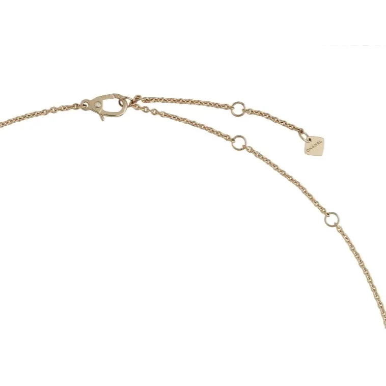 Chanel Coco Necklace Beige Gold Hardware