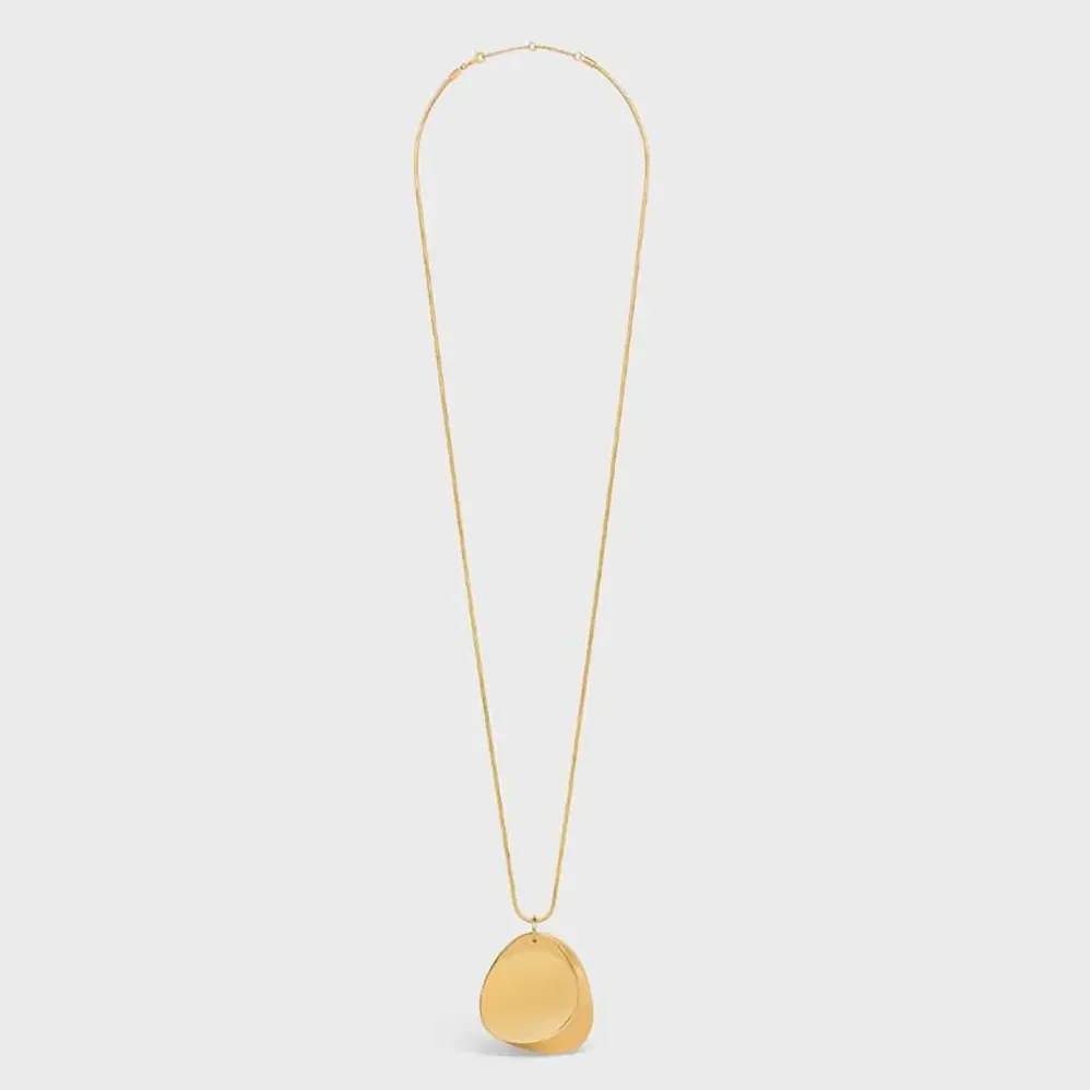 Celine Petale Necklace in Brass with Gold Finish for Women Celine Petale Necklace in Brass with Gold Finish for Women