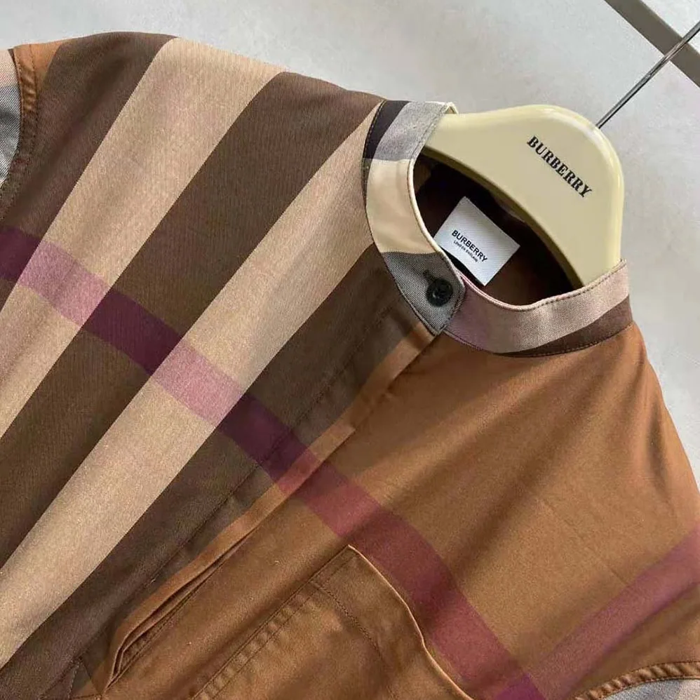 Burberry Check Cotton Tie for Women in waist Shirt Dress Burberry Check Cotton Tie for Women in waist Shirt Dress