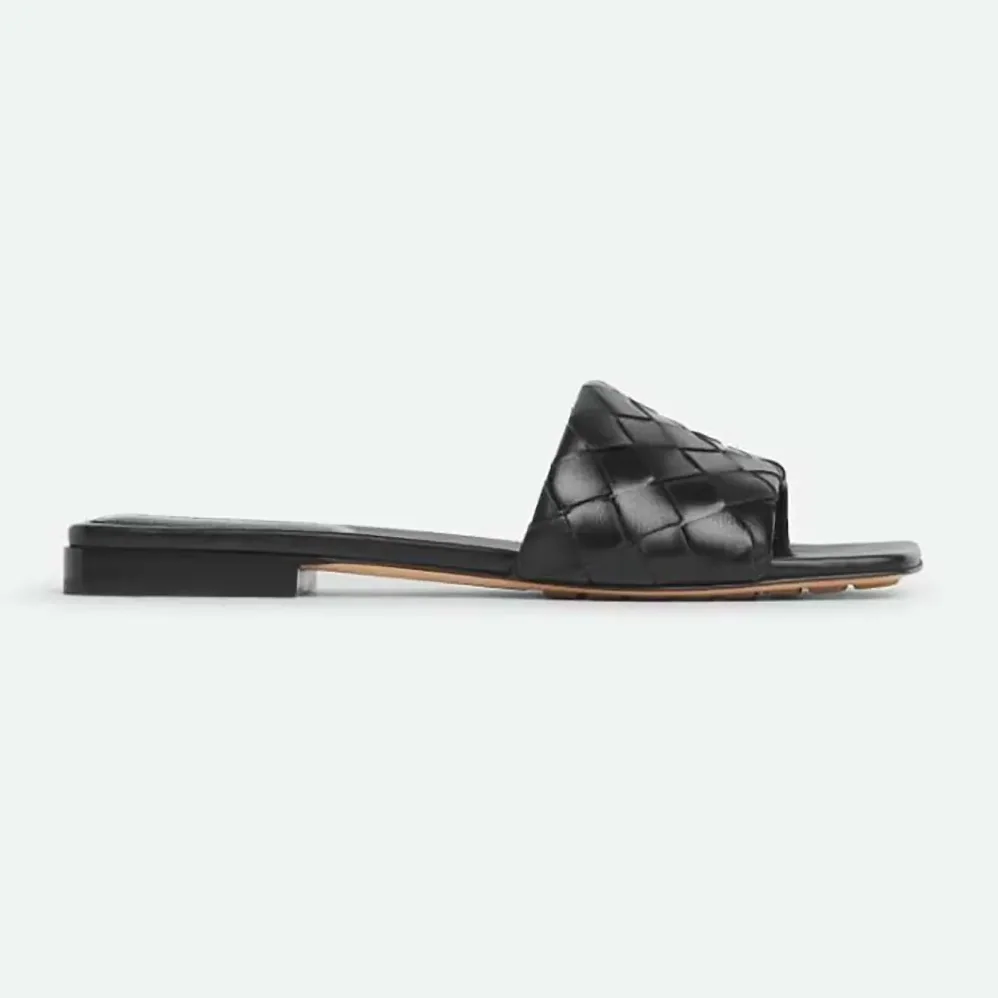 Bottega Veneta Parco Flat Mule for Women in Black