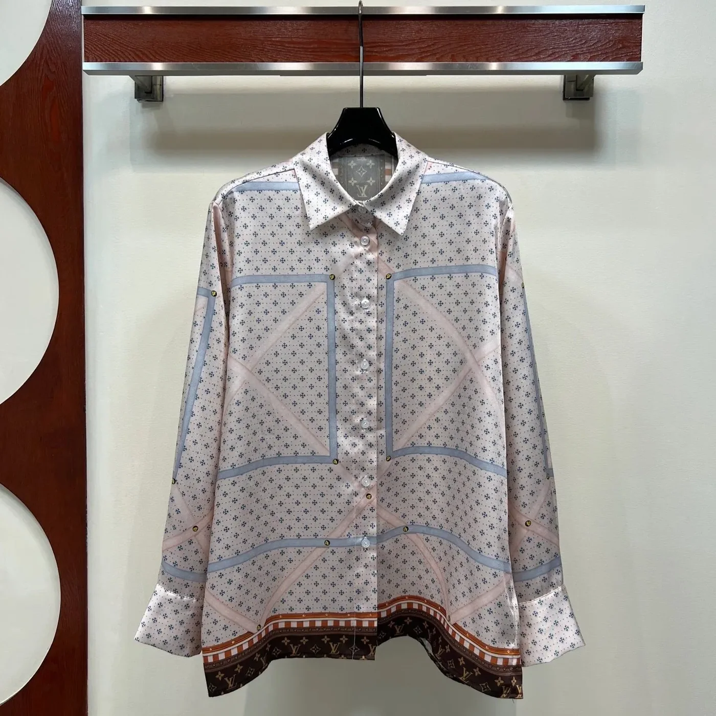 Louis Vuitton Trunk Print Shirt Pink Louis Vuitton Trunk Print Shirt Pink