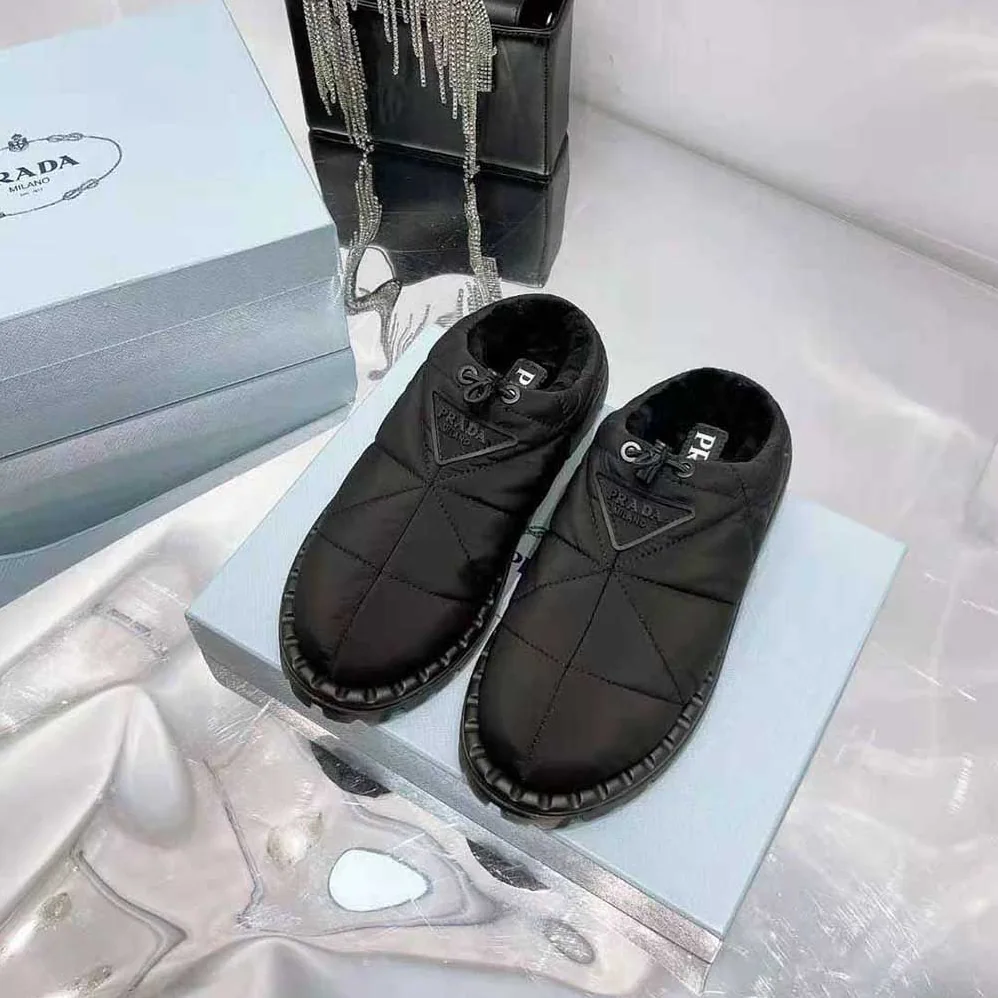 Prada Padded Nylon Slippers for Women