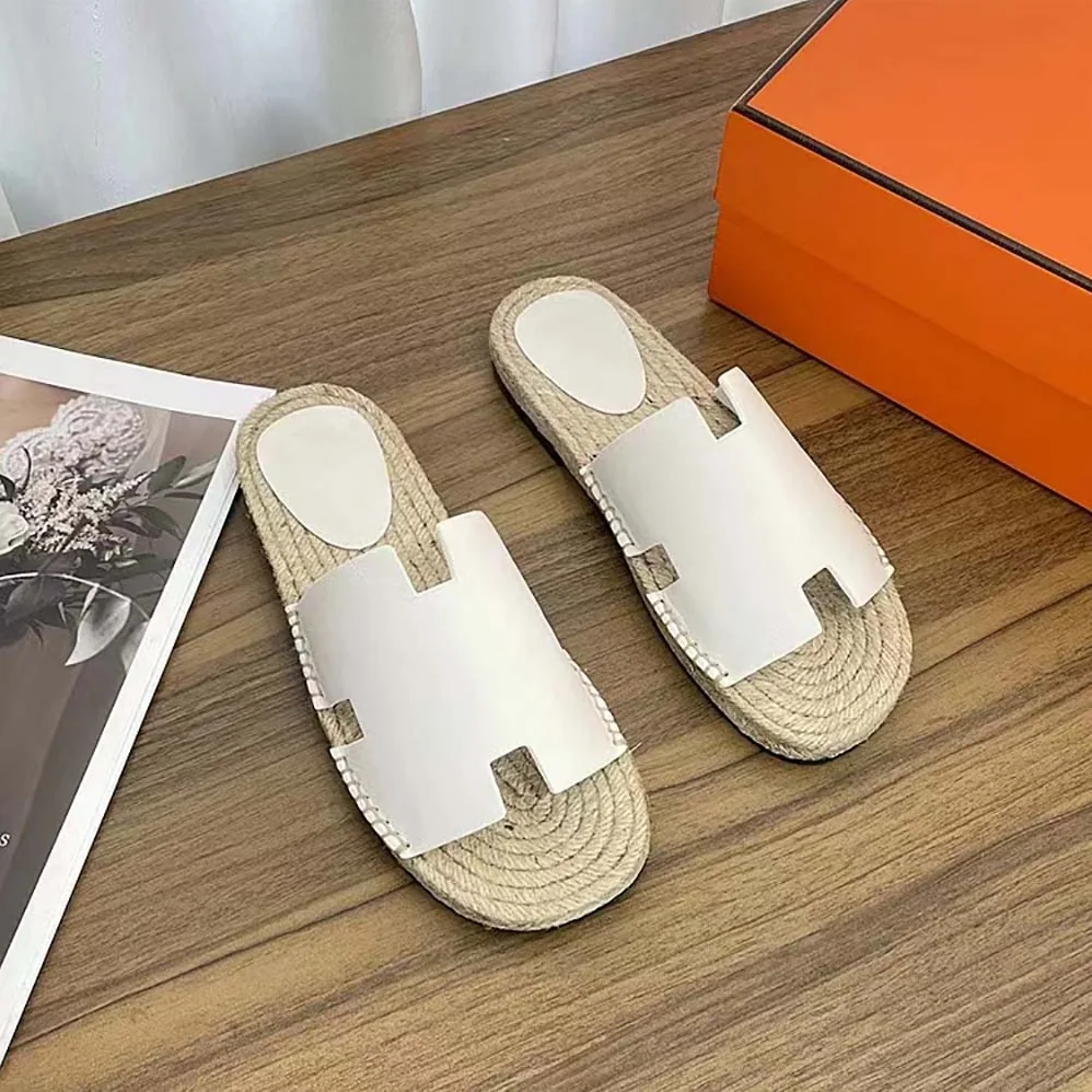 Hermes Catalya Espadrille in Calfskin with Rope Sole and “H” Cut-out for Unisex in White Hermes Catalya Espadrille in Calfskin with Rope Sole and “H” Cut-out for Unisex in White