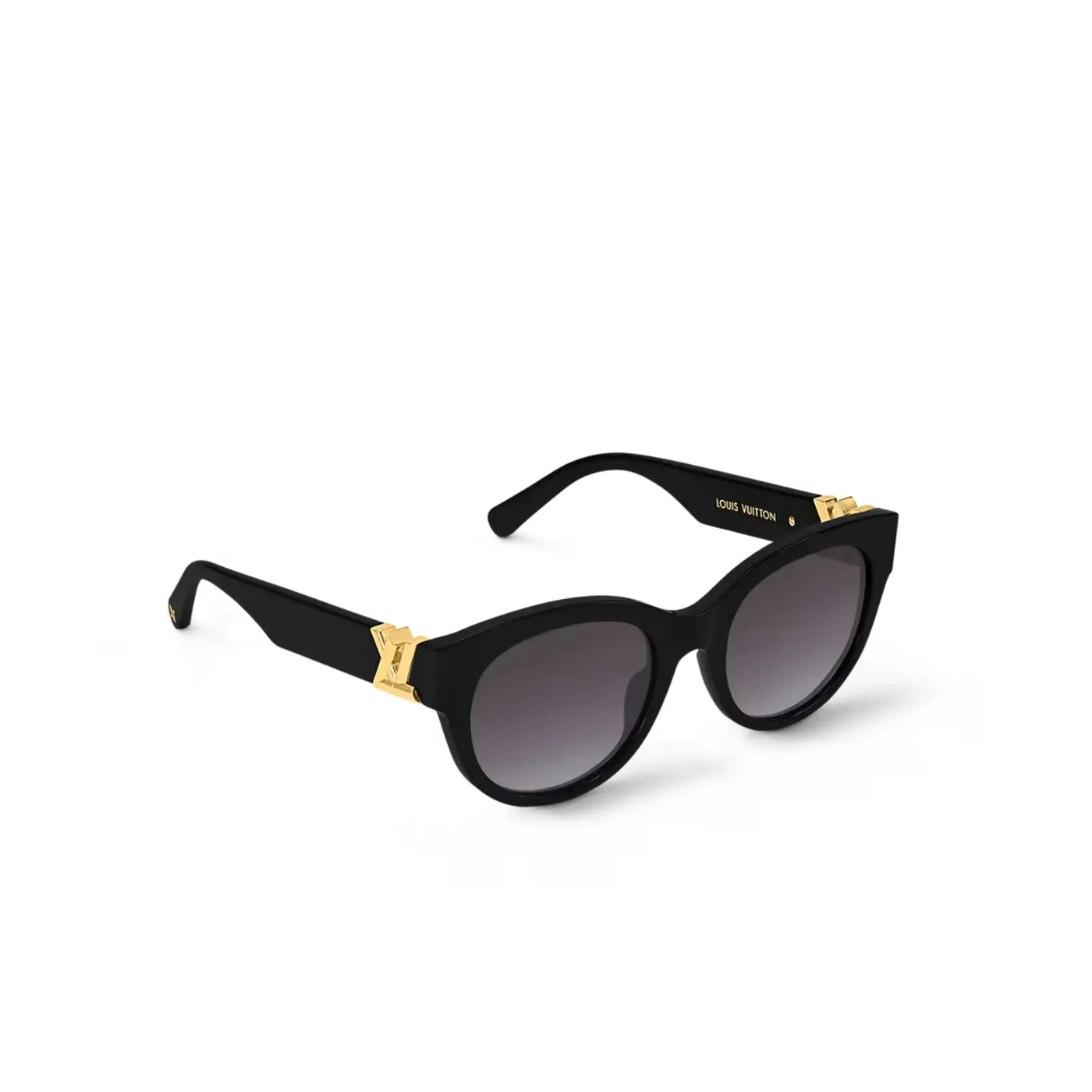 Louis Vuitton LV GO-14 Round Sunglasses Black