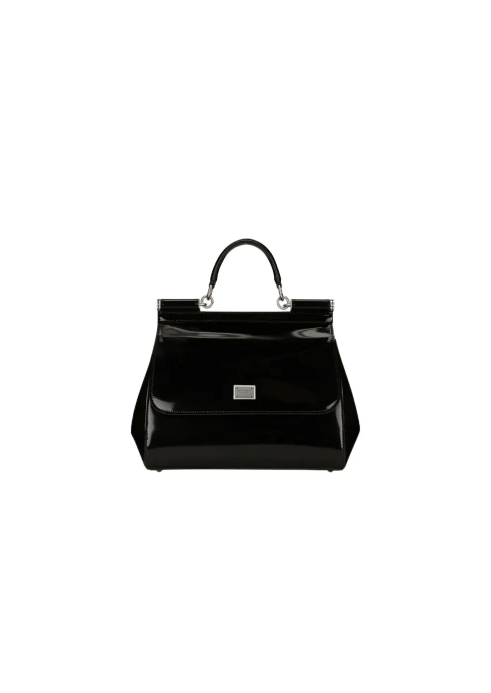 Medium Sicily Bag In Polished Black BB6002AI41380999