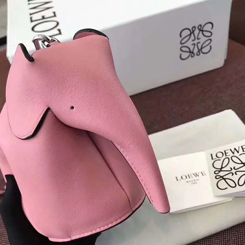 Loewe Elephant Mini Bag in Calfskin for Women in Pink Loewe Elephant Mini Bag in Calfskin for Women in Pink