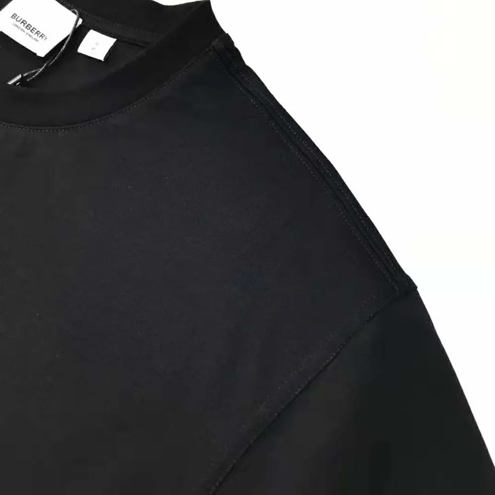 Burberry Deer Graphic Cotton Oversized T-shirt for Men in Black