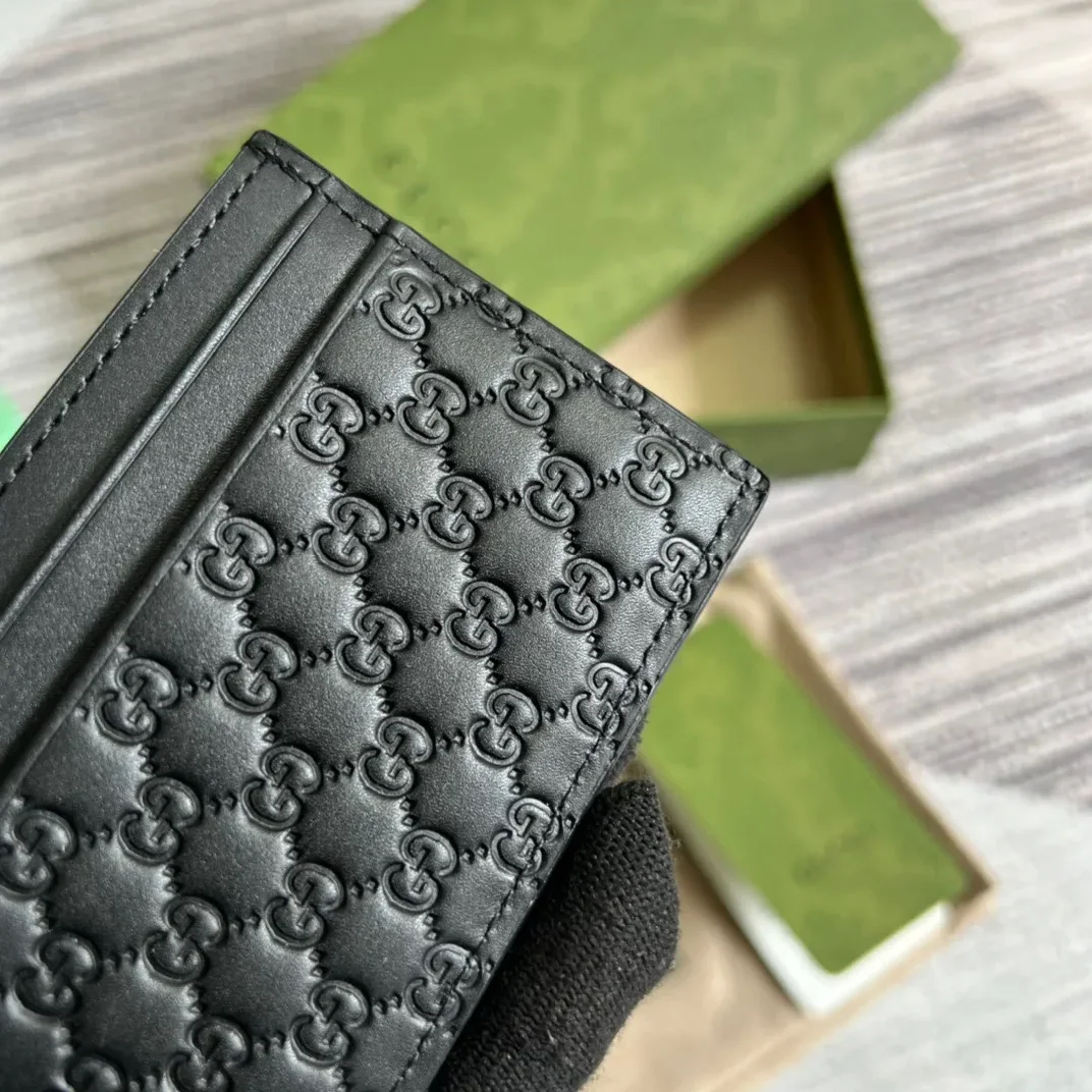 GG Ssima Card Case Black / GG Ssima Card Case Black /