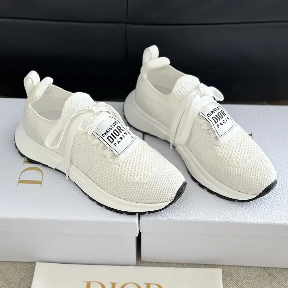 Dior Run'n'Dior Sneaker White Technical Mesh for Unisex Dior Run'n'Dior Sneaker White Technical Mesh for Unisex