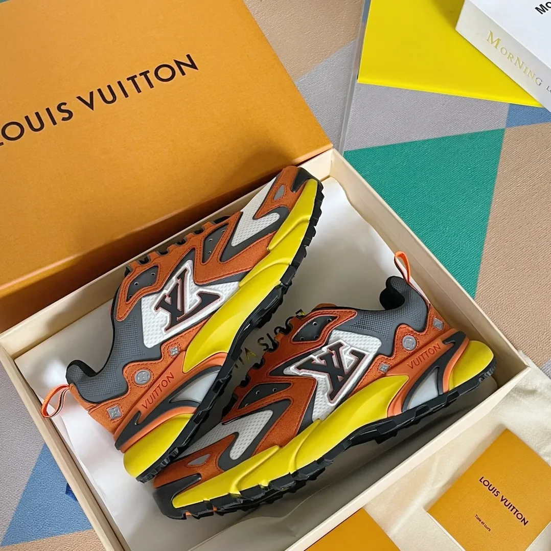 Louis Vuitton LV Runner Tatic Sneaker Orange for Men Louis Vuitton LV Runner Tatic Sneaker Orange for Men