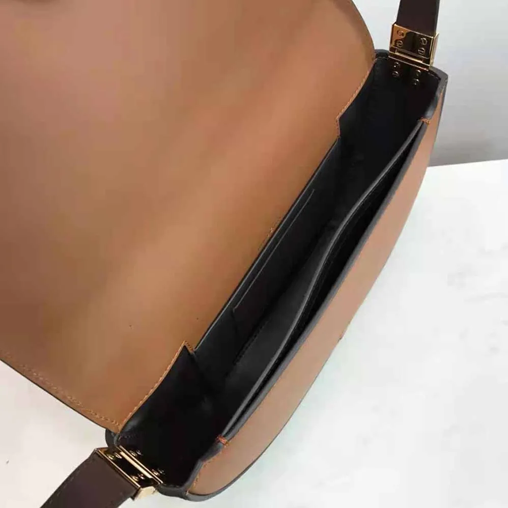 Burberry Small Leather Olympia Shoulder Bag for Women in Brown