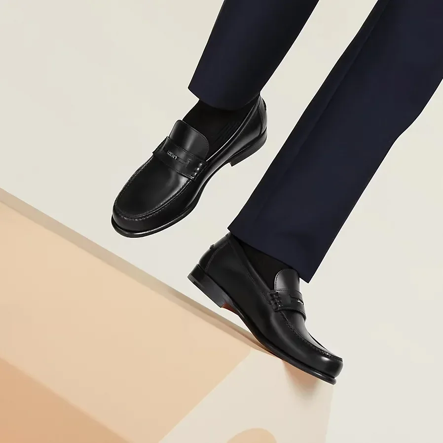 Hermes Kristian Loafers Black Hermes Kristian Loafers Black