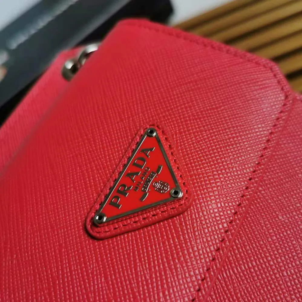 Prada Saffiano Leather Smartphone Case for Men in Red Prada Saffiano Leather Smartphone Case for Men in Red