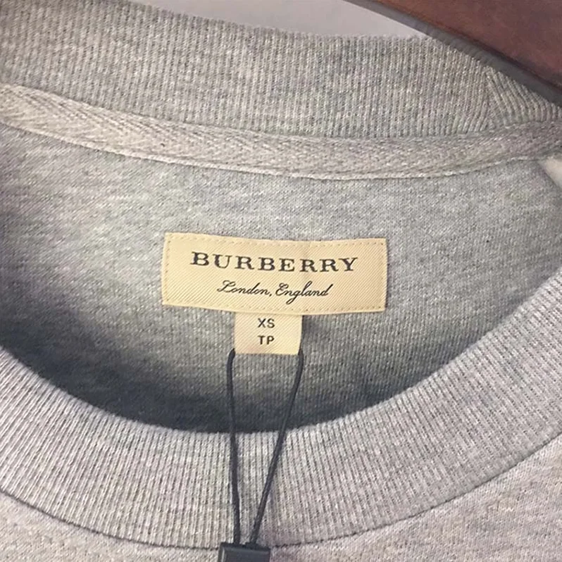 Burberry Embroidered Archive Logo Jersey Sweatshirt for Unisex in Silver