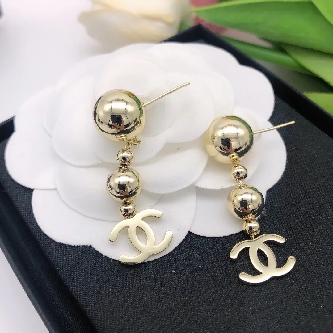 CC Ball Earrings Gold CC Ball Earrings Gold
