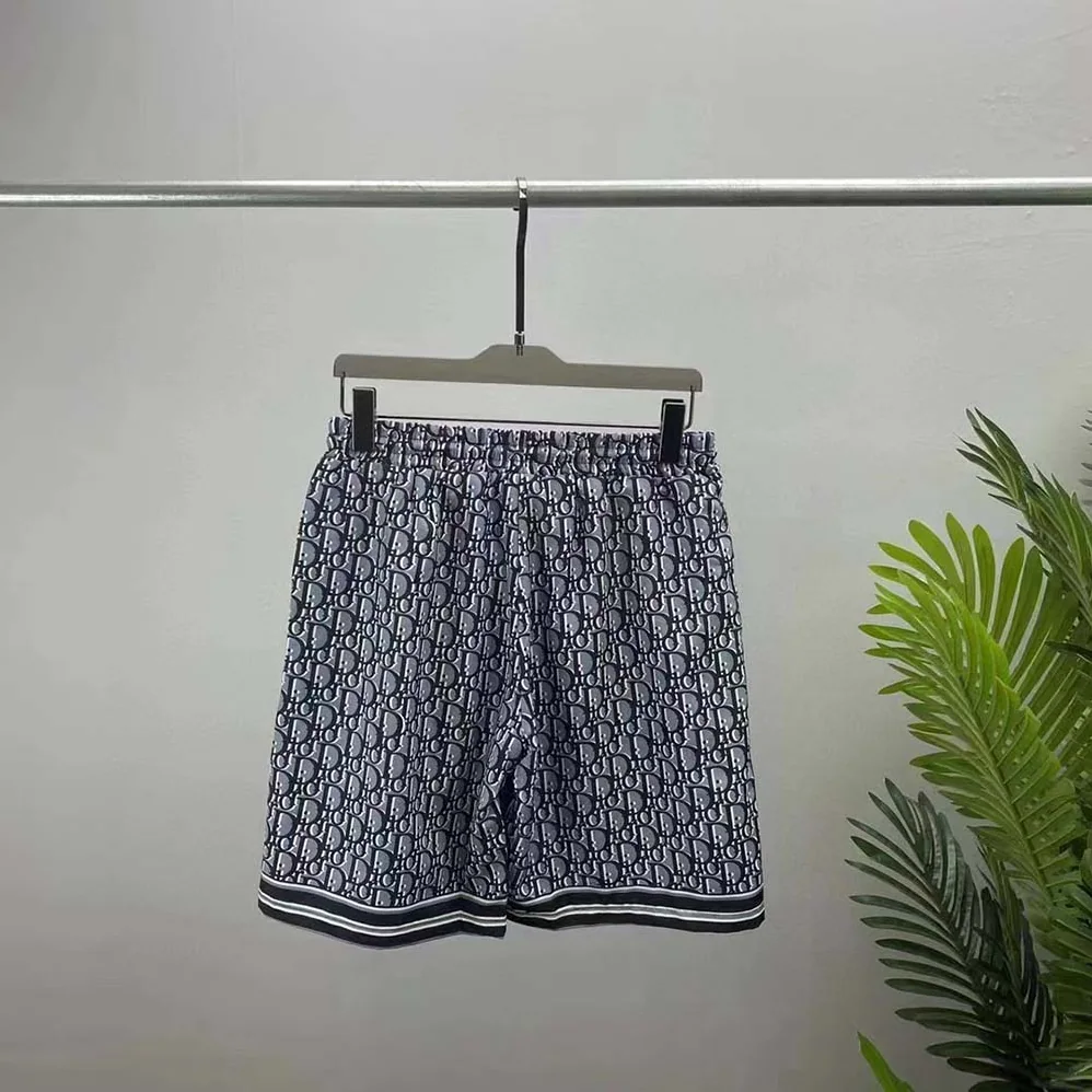 Dior Chez Moi Short Blue Dior Oblique Silk Twill for Men