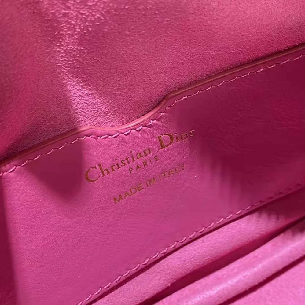 Dior Small Dior Vibe Hobo Bag Fluorescent Pink Macrocannage Lambskin for Women Dior Small Dior Vibe Hobo Bag Fluorescent Pink Macrocannage Lambskin for Women