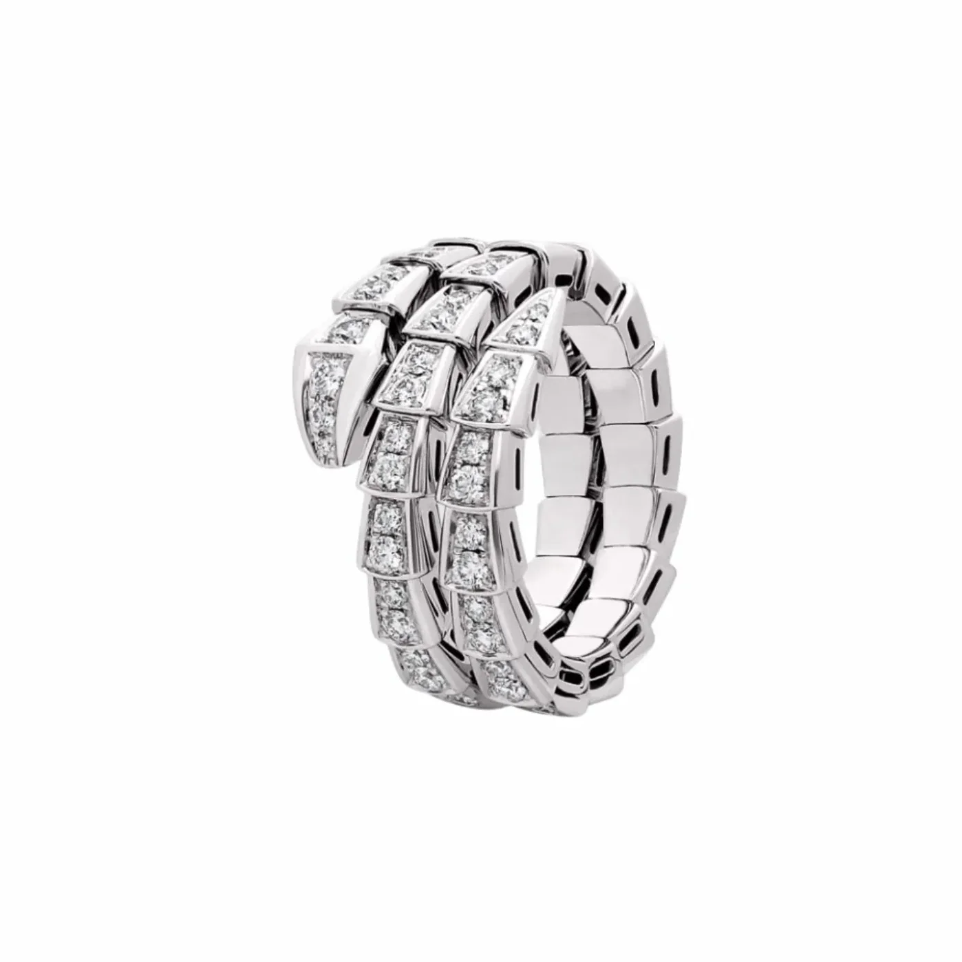 Bvlgari Serpenti Viper Ring White Gold