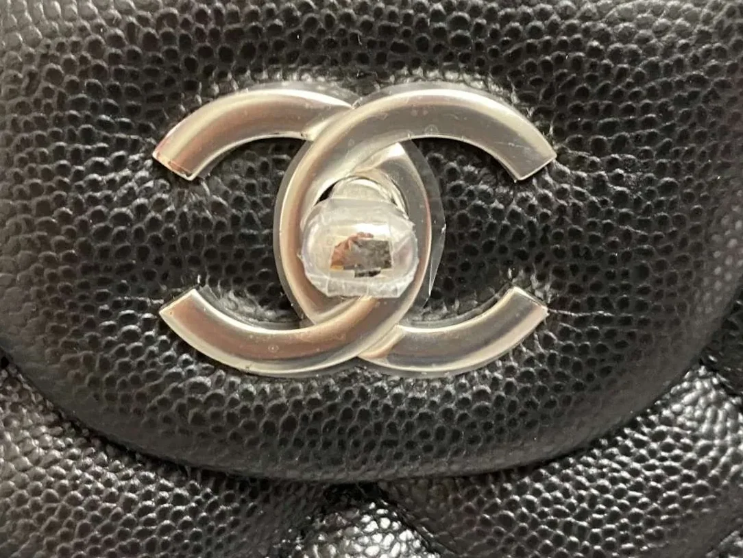 Chanel Airport Bag Silver in White/Black/Grey /
