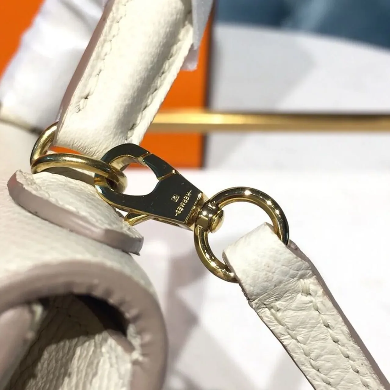 Hermes Mini Kelly White Gold Toned Hardware / Hermes Mini Kelly White Gold Toned Hardware /