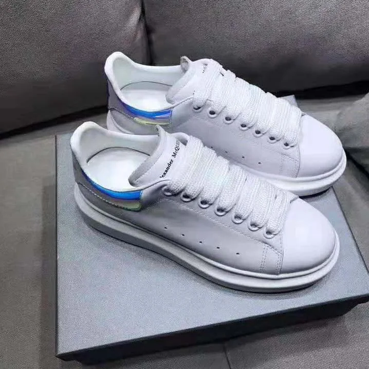 Alexander Mcqueen Shoes Oversized Sneaker White Smooth Calf Leather Lace-Up for Men Alexander Mcqueen Shoes Oversized Sneaker White Smooth Calf Leather Lace-Up for Men