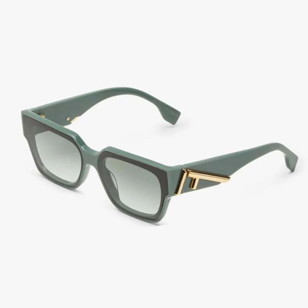 Fendi Fendi First Dark Green Acetate Sunglasses for Women