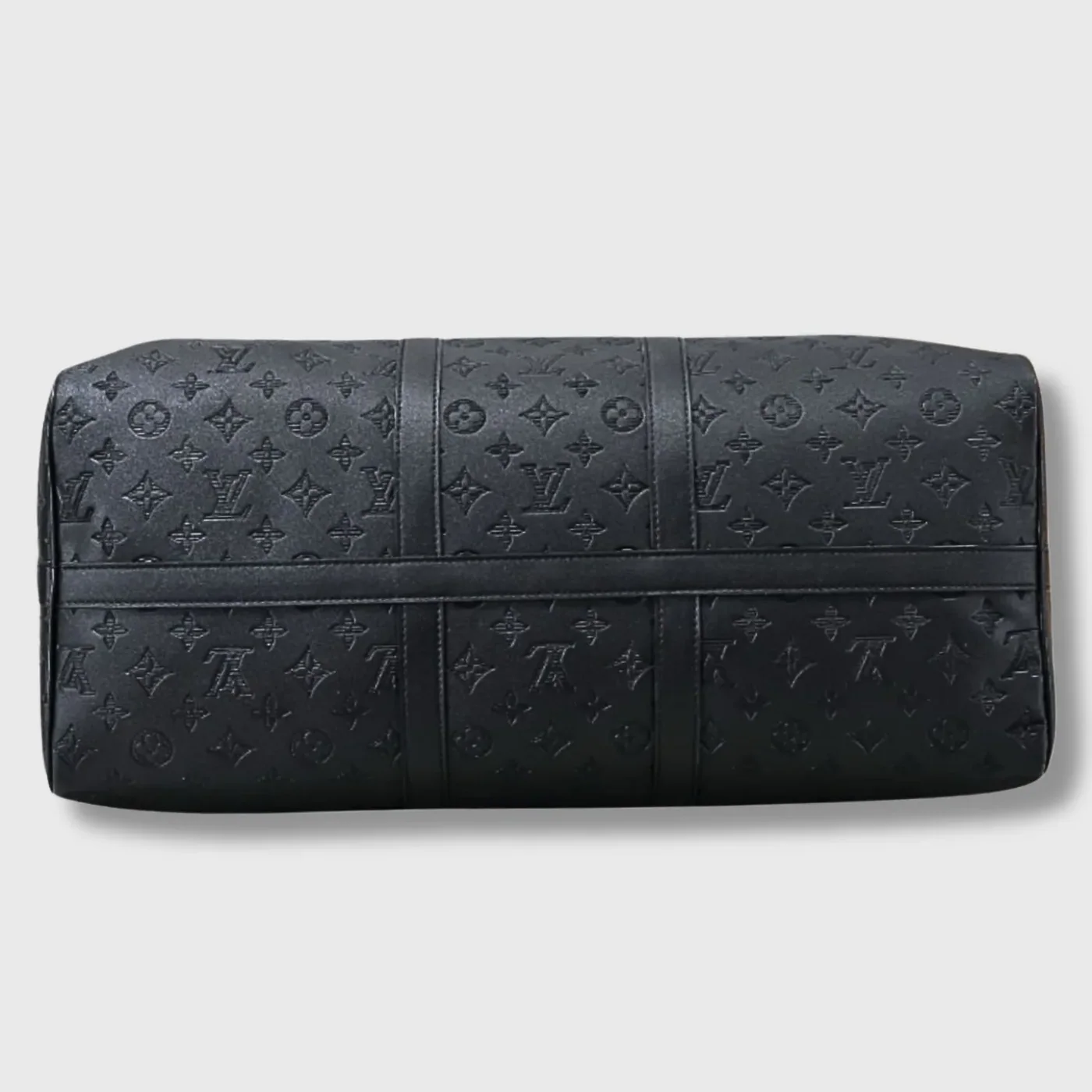 Louis Vuitton Keepall Bandouliere 50 Travel Bag / Black Monogram Shadow Matte Black Hardware Louis Vuitton Keepall Bandouliere 50 Travel Bag / Black Monogram Shadow Matte Black Hardware