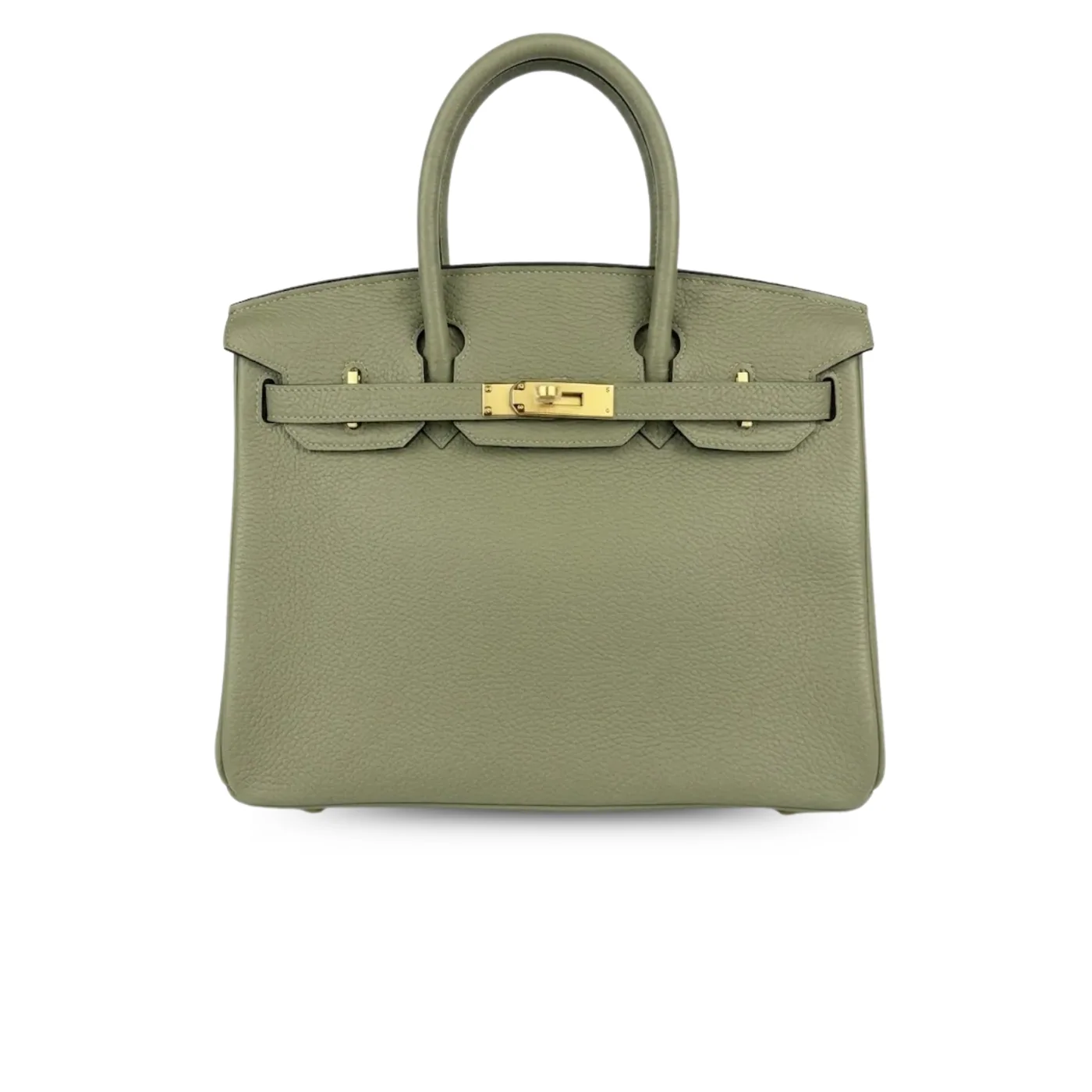Hermes Birkin 30 Top Handle Bag in Green Moss Gold Hardware Hermes Birkin 30 Top Handle Bag in Green Moss Gold Hardware
