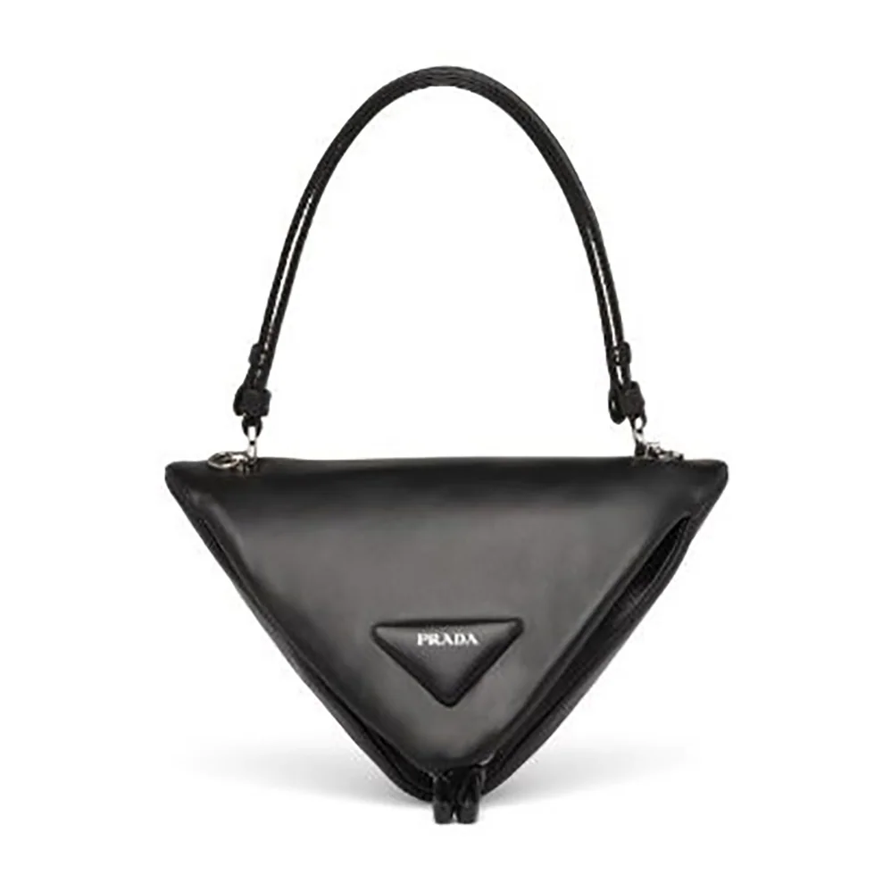 Prada Padded Nappa Leather Handbag for Women in Black