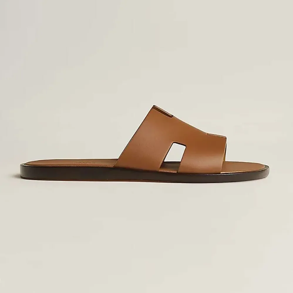 Hermes Izmir Sandal for Unisex in Brown
