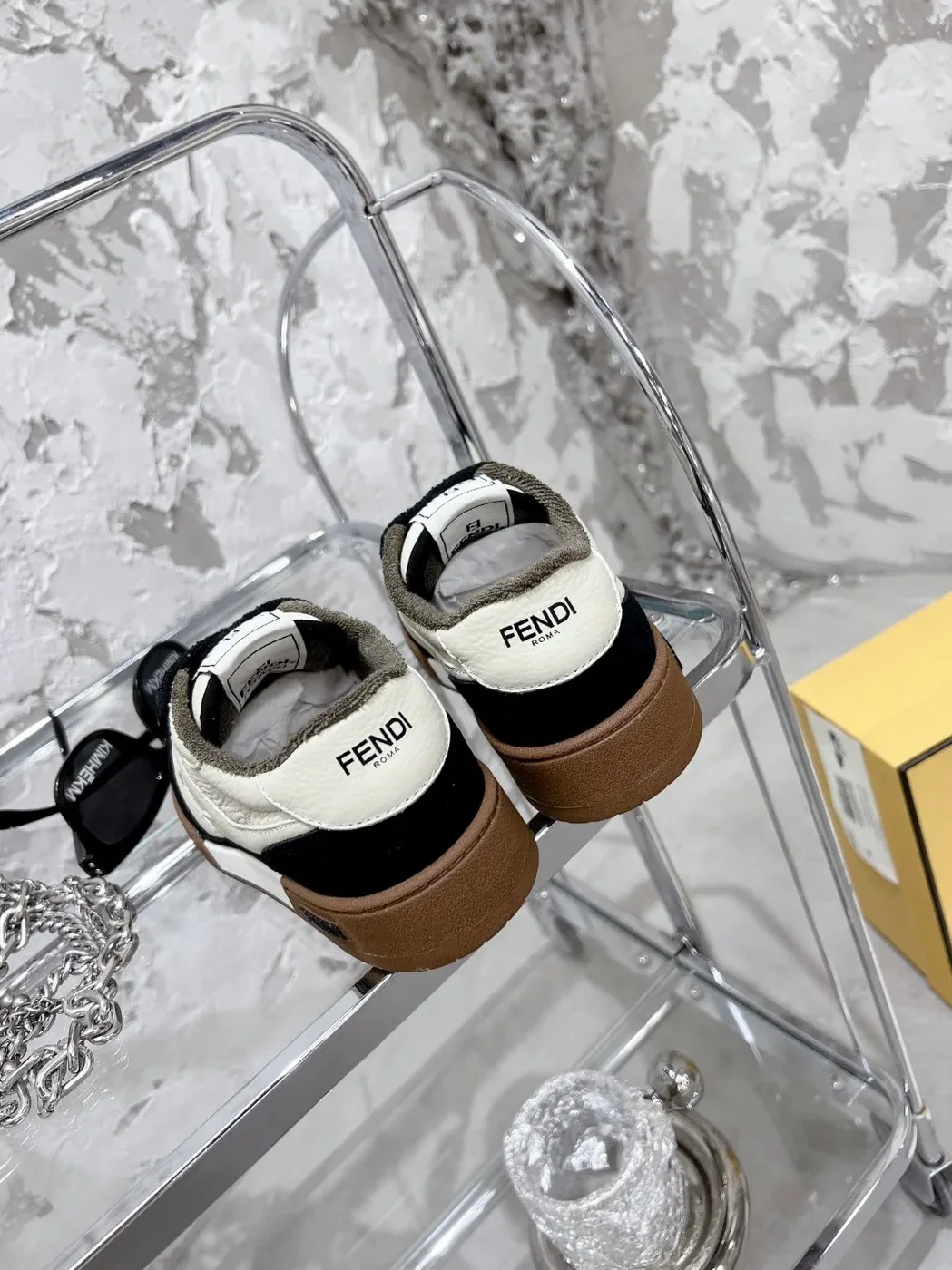Fendi FD Fendi Match Low Tops Sneakers Black 7E1493AHH2F1FZB