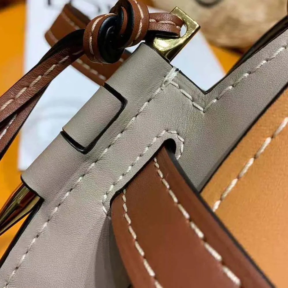 Loewe Small Gate Bag in Soft Calfskin for Women in Brown Loewe Small Gate Bag in Soft Calfskin for Women in Brown
