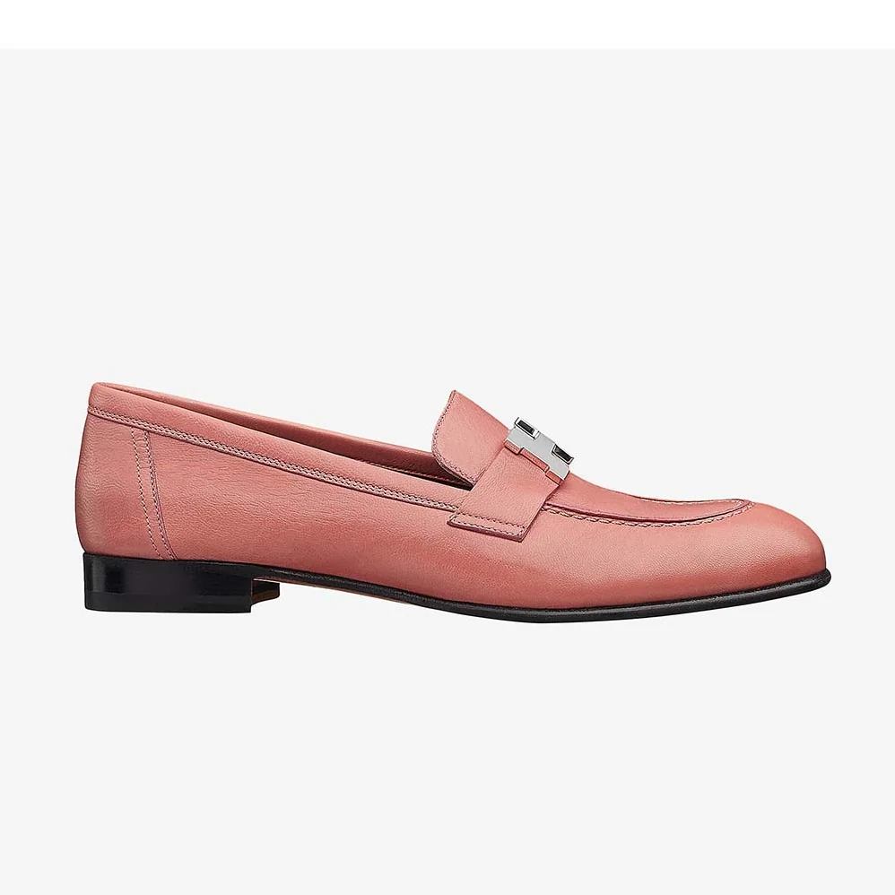 Hermes Shoes Paris Loafer for Women in Pink
