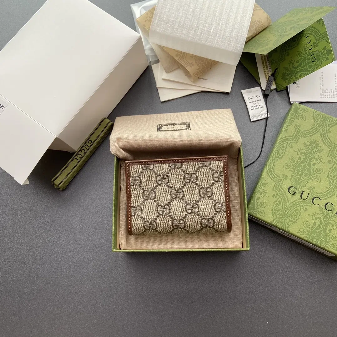 Gucci Horsebit 1955 Card Case Wallet Brown / Gucci Horsebit 1955 Card Case Wallet Brown /
