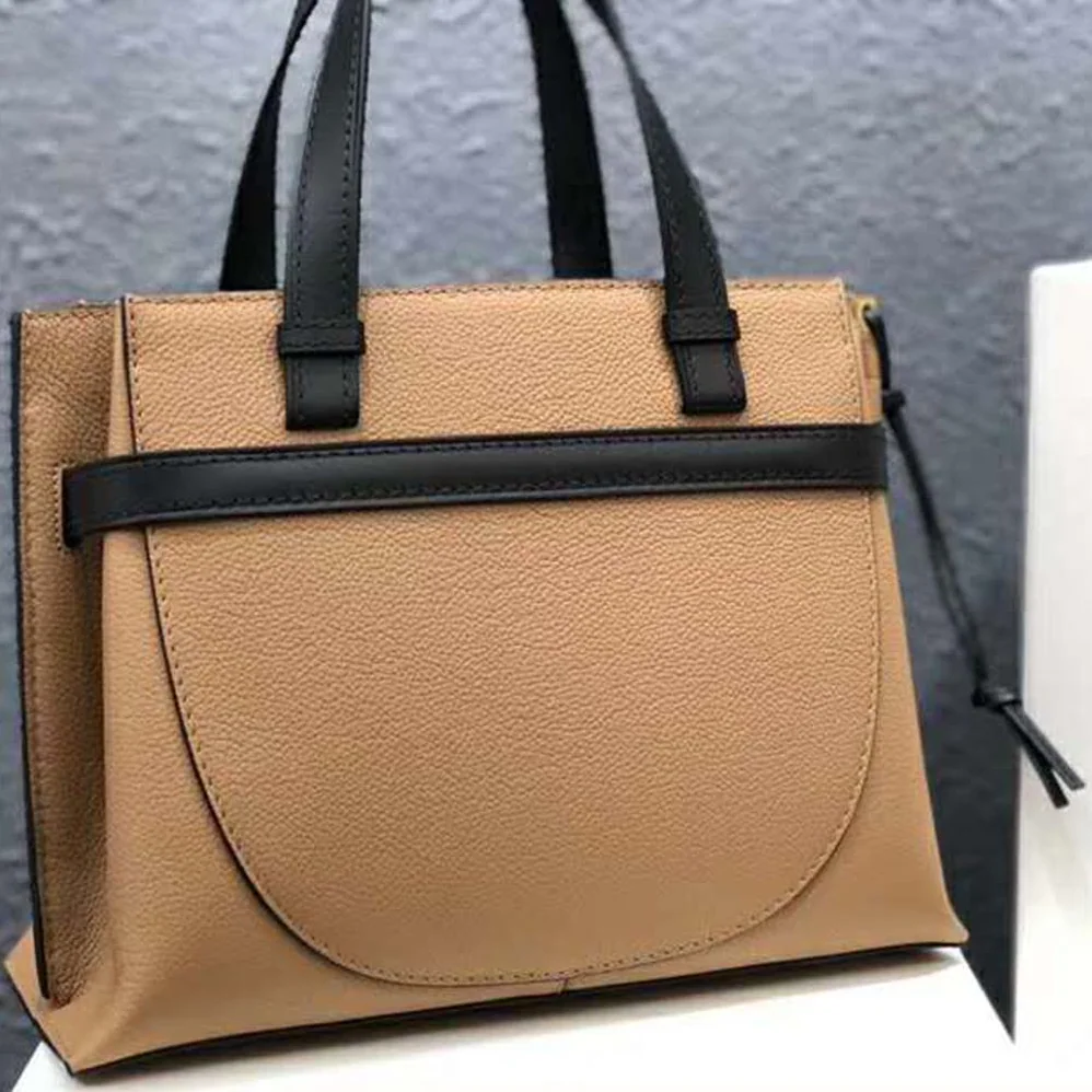 Loewe Gate Top Handle Small Bag for Women in Brown