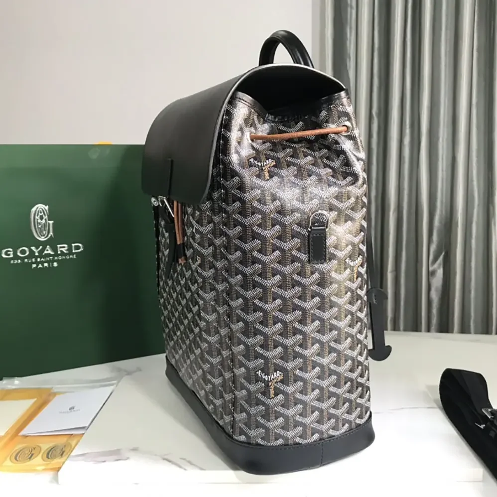 Goyard Alpin MM Backpack for Unisex in Black Goyard Alpin MM Backpack for Unisex in Black